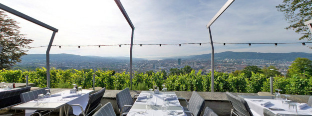 Die Aussicht auf die Stadt