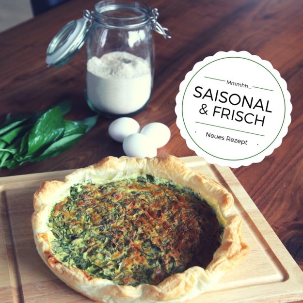 Rezept für eine saisonale Bärlauchquiche