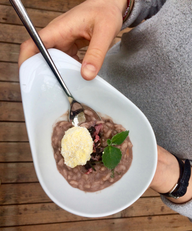 Exotisch angehauchter Risotto im Restaurant MAHOI am Eröffnungsevent der ersten Schweizer Reis-Terrassen