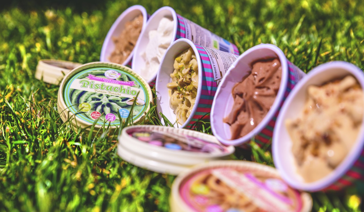 Das vegane Bio-Glace von The Green Fairy Am besten Du probierst von jeder Sorte des Green Fairy Sortiments. Foto: Nelson Casas