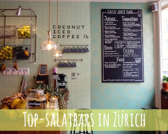 Diese Salatbars in Zürich stehen bei uns hoch im Kurs. Im Bild der Neuzuwachs im Kreis 5: Die Sasu Juice Bar. Foto: Lunchgate/Anna