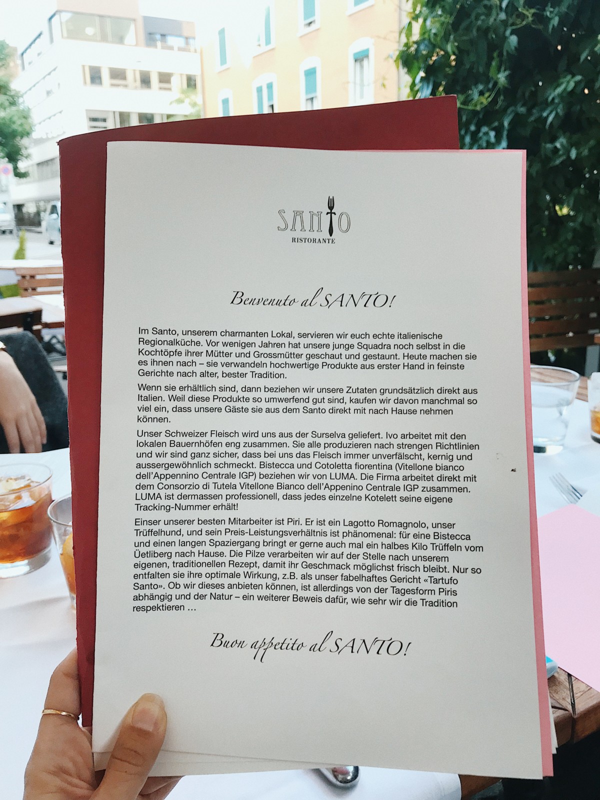 Buon appetito al SANTO: Vom ersten Moment an authentisch und sympathisch. Foto: Lunchgate/Marina