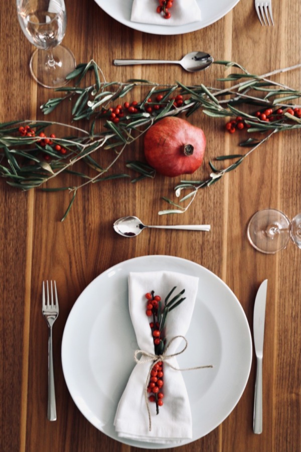 Tischlein deck dich: Weihnachtliche Tischdeko