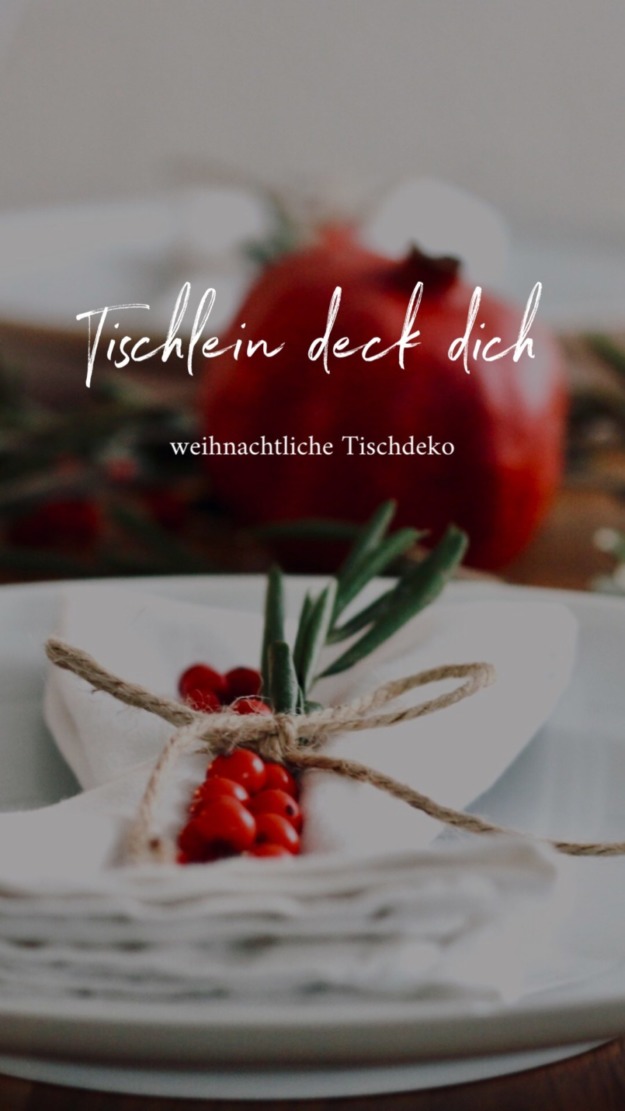 Tischlein deck dich: Weihnachtliche Tischdeko